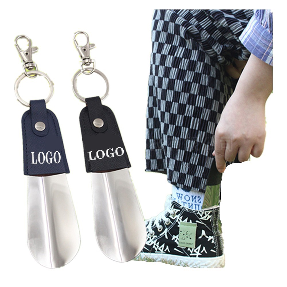 Leather Shoe Horn With Key Ring 5