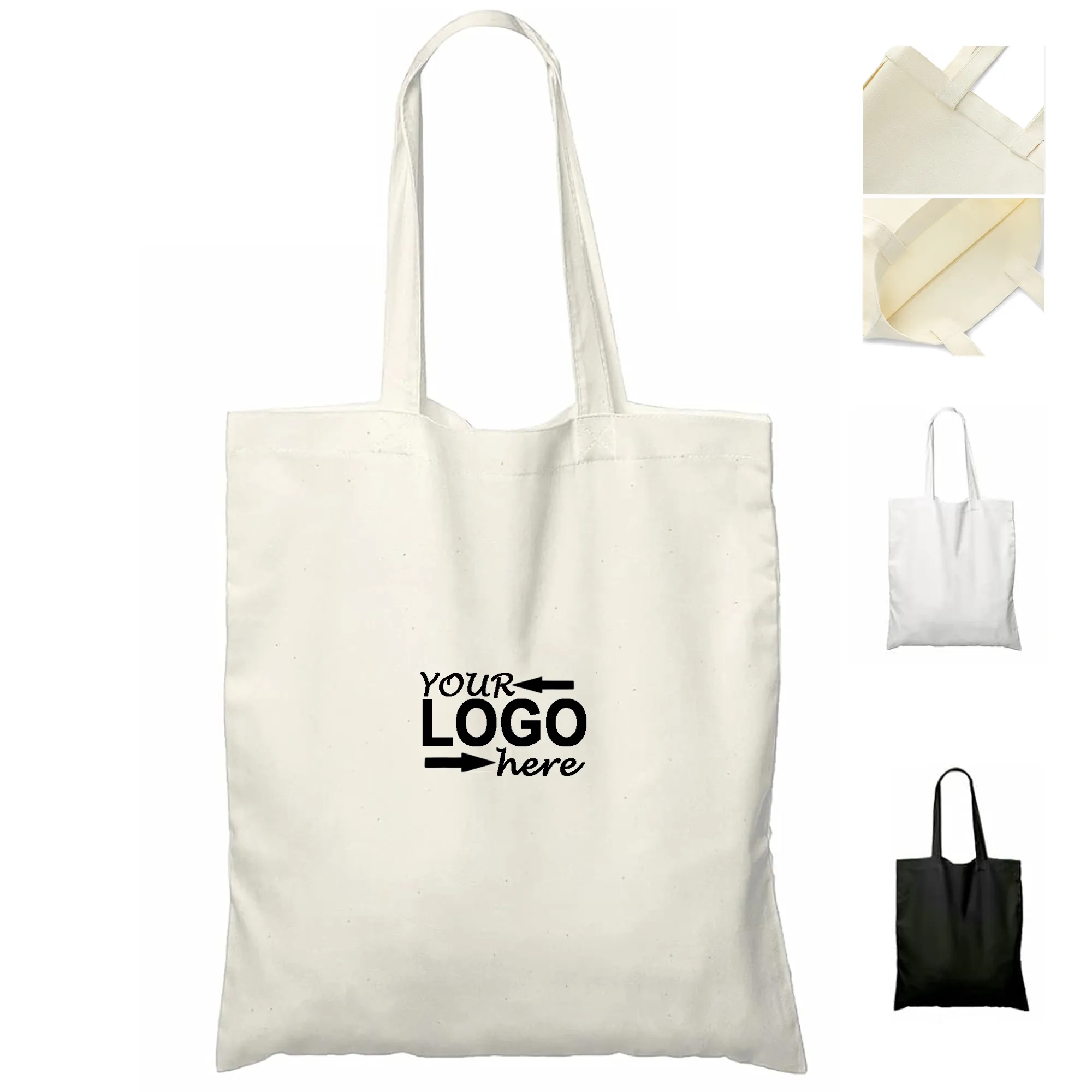 Economical Canvas Tote Bag, custom tote bag with logo imprint 3