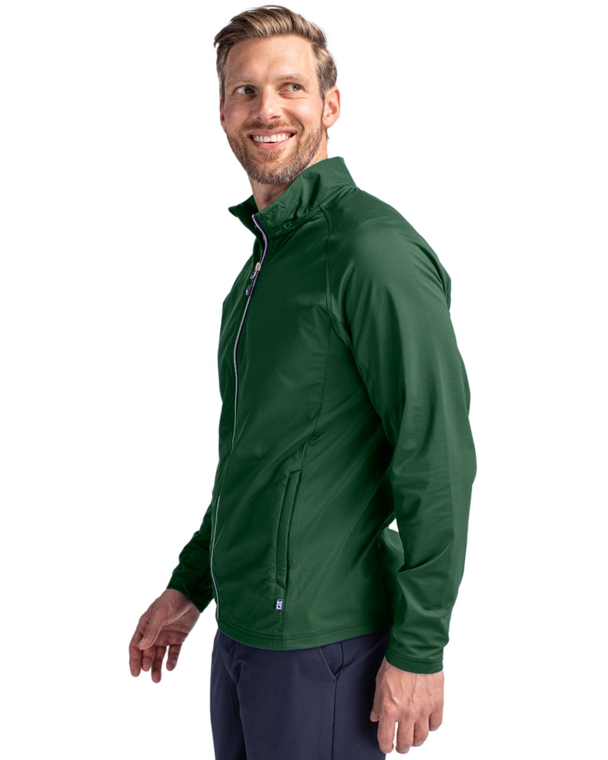 Cutter & Buck Adapt Recycled Soft Knit Stretch Mens Hybrid Full Zip Jacket 74