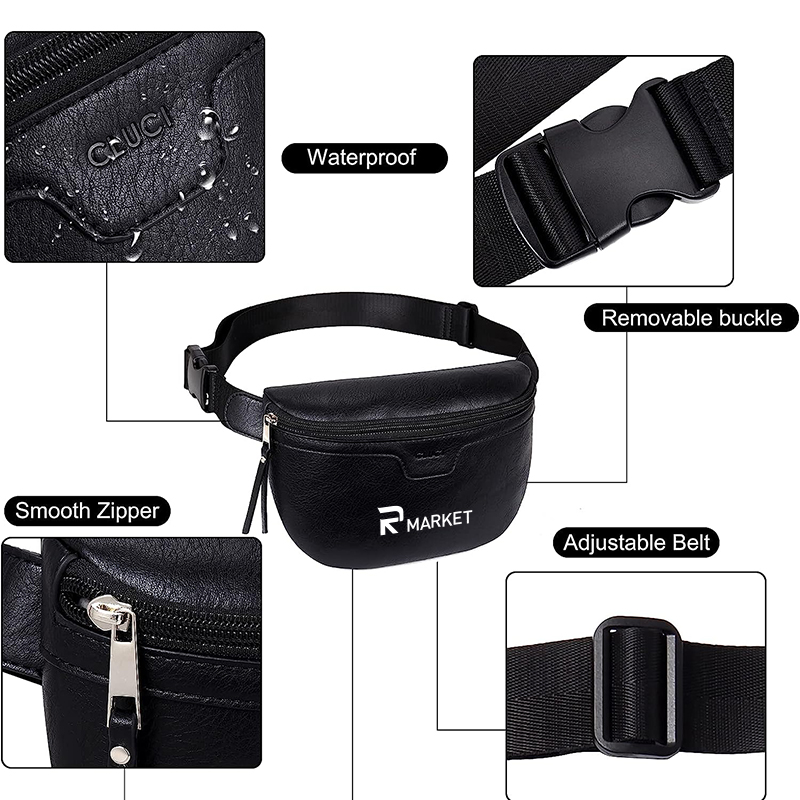 Versatile Waterproof Waist Pack made of durable IPX4 waterproof nylon material 2