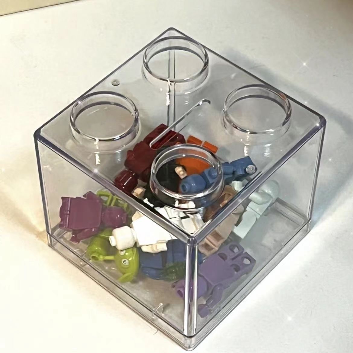Translucent Stack Coin Bank/Lego Money or Savings Bank 6