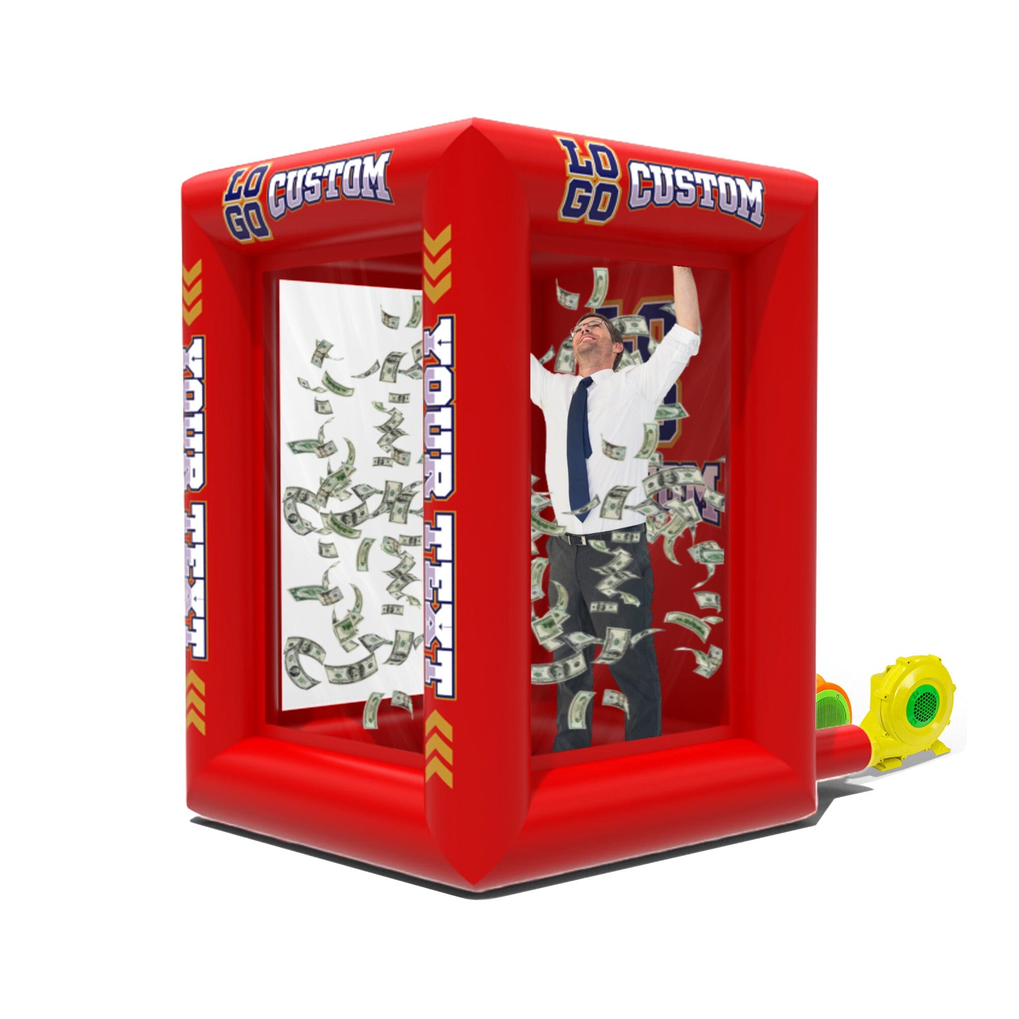 Custom Inflatable Cash Grab Machine 7.2ft Tall 5