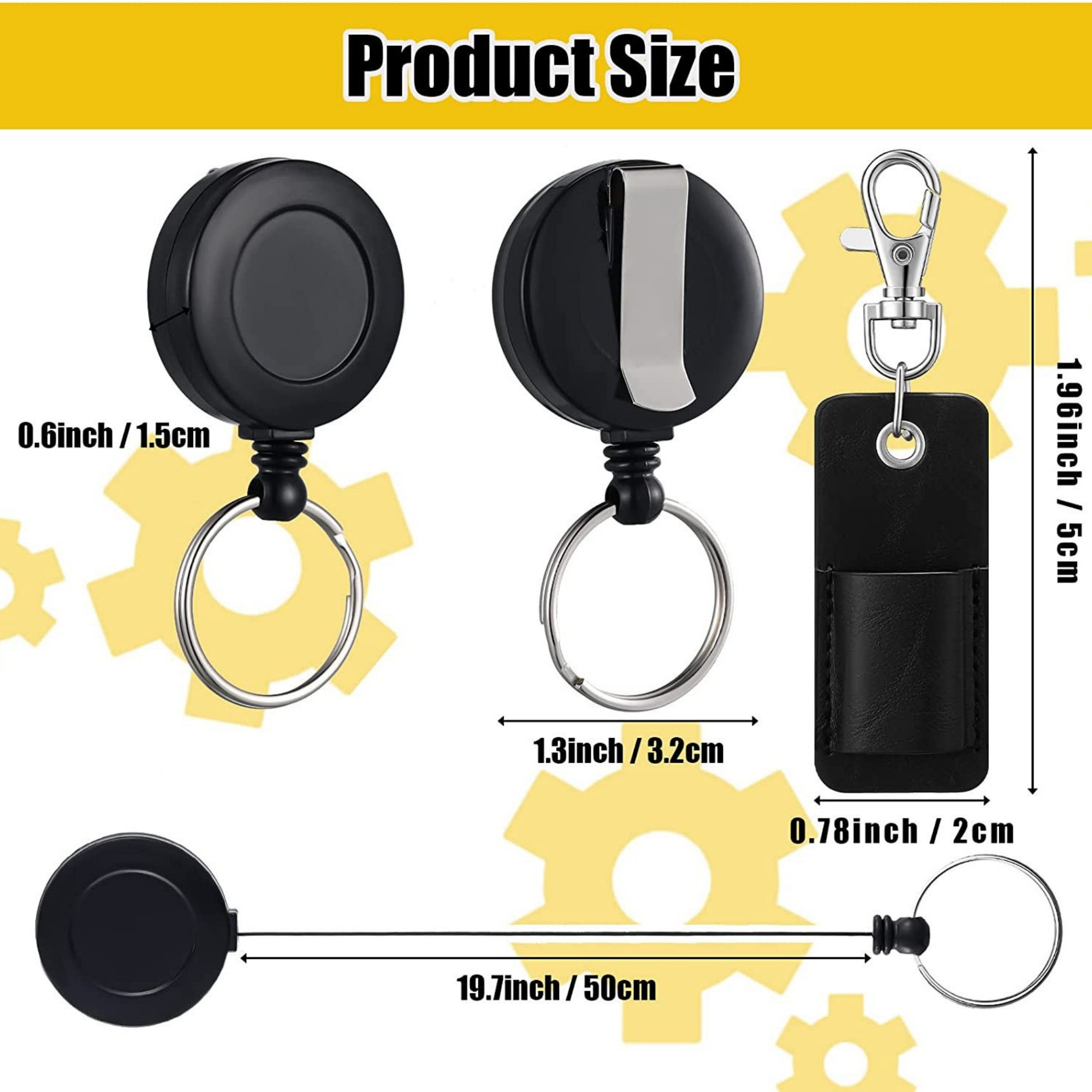 Retractable PU Leather Pen Sleeve 2