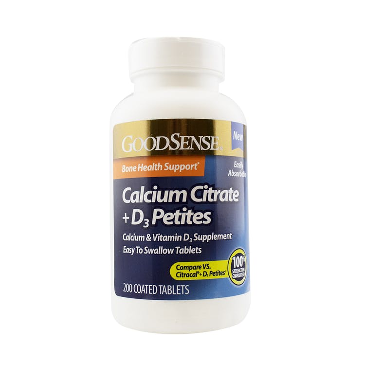 GoodSense Calcium Citrate + D3 Petites - 200 Pack 1