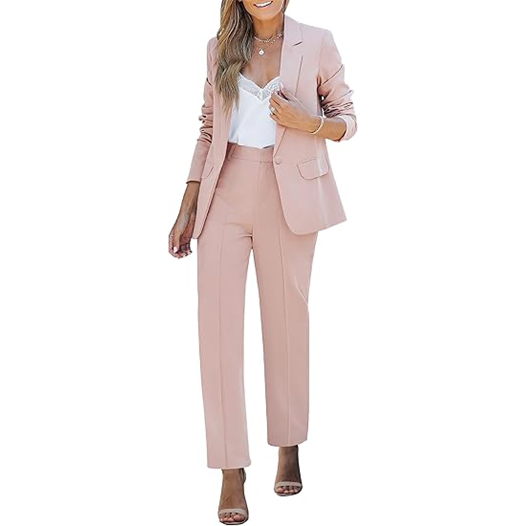 Women 2 Piece Business Casual Outfit Set 2