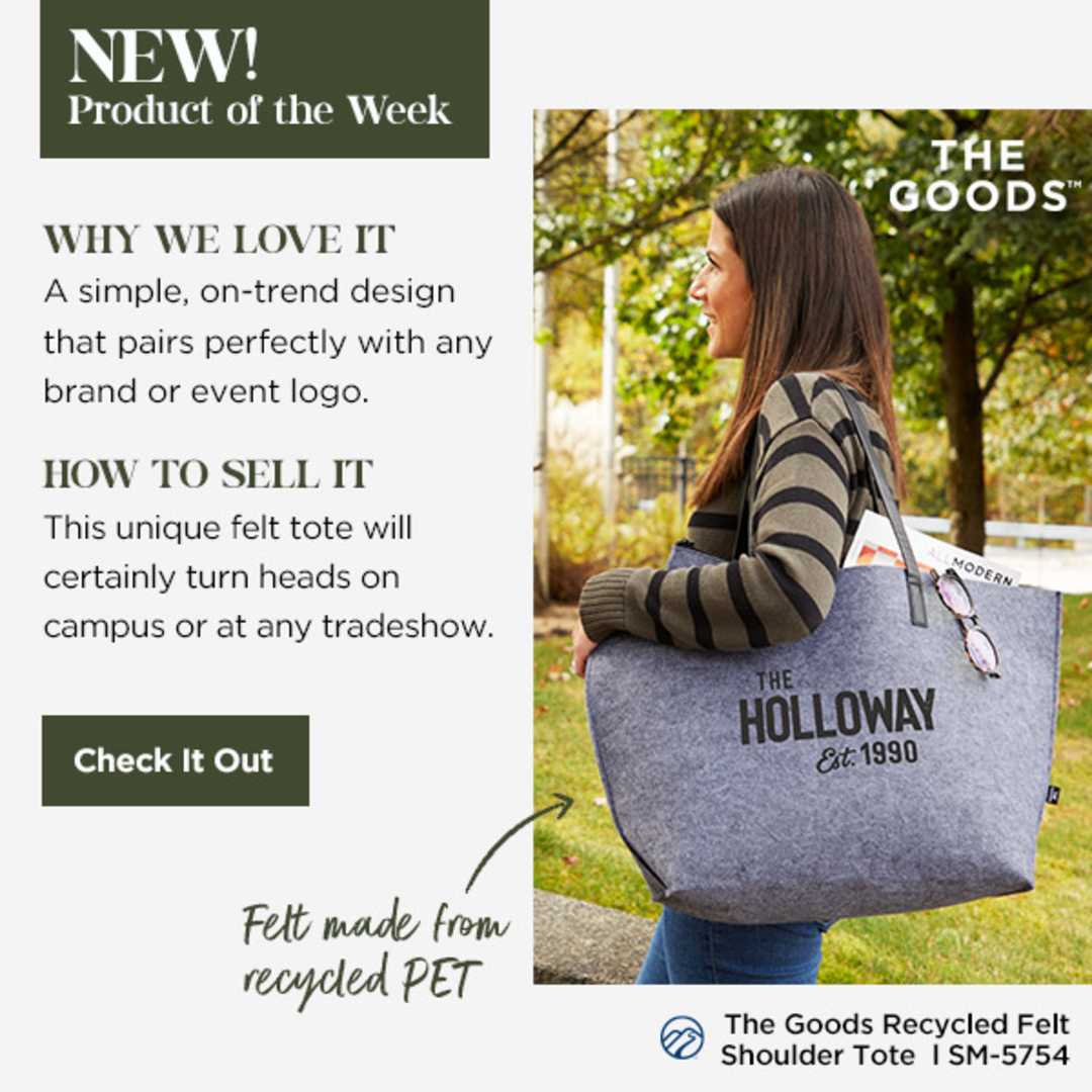 THE GOODS™ Recycled Felt Shoulder Tote 25