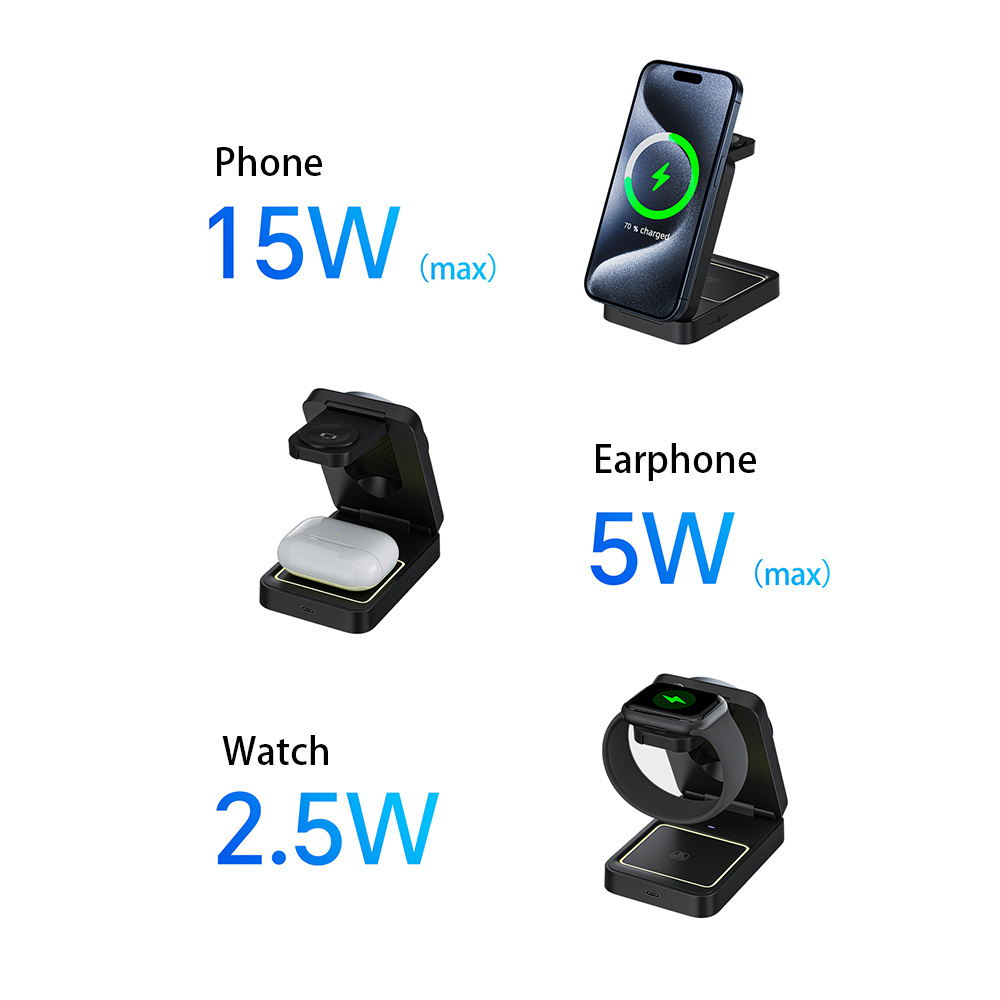 3-in-1 Foldable Wireless Charger 2
