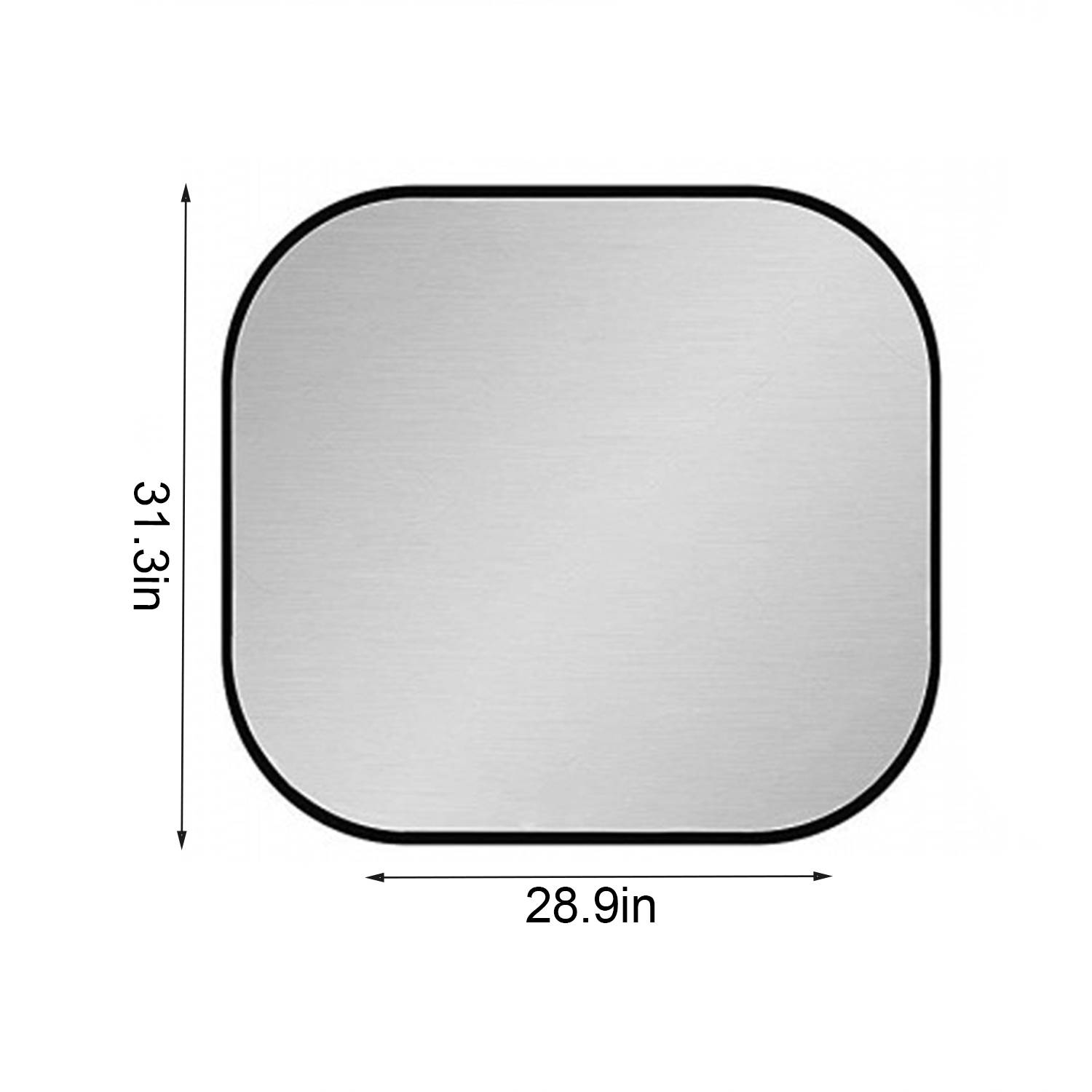2Pcs Silver Coated Car Front Sunshade Set 4