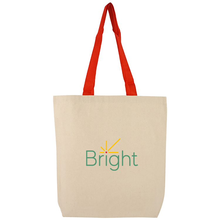 Clearwater Color Handle Cotton Tote, custom tote bag with logo imprint 23