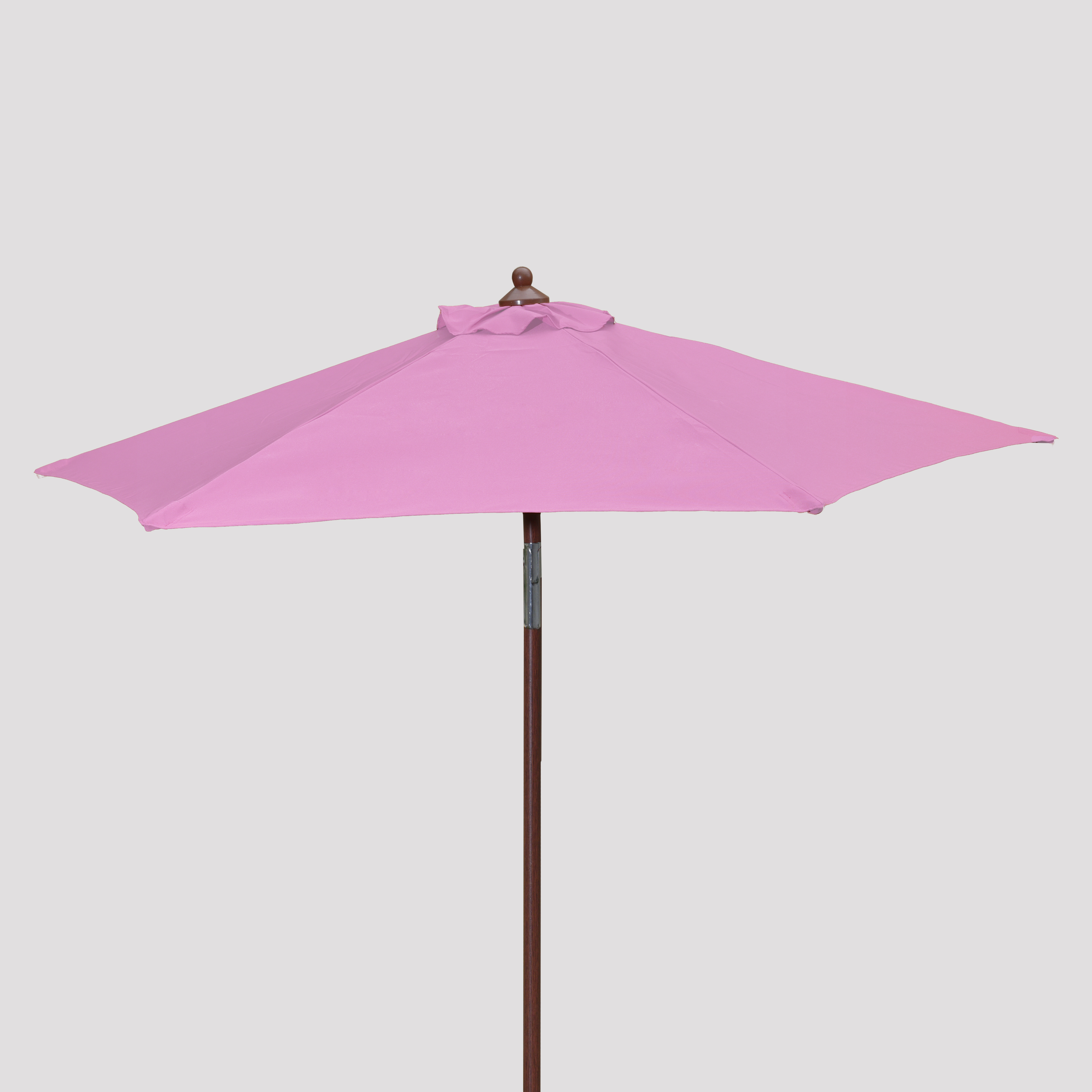 7' Wood Look Market Umbrella with Tilt