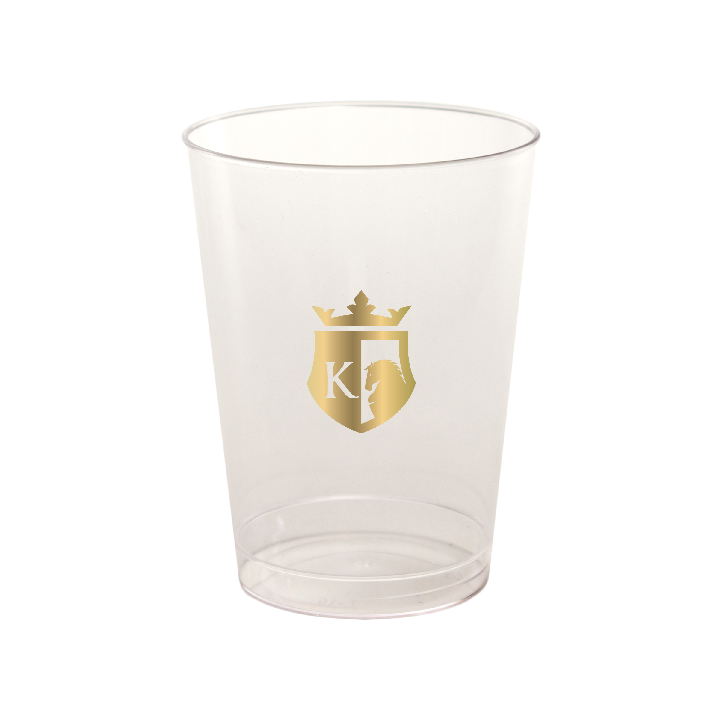 7oz Juice Style Clear Plastic Hard-Sided Tumbler