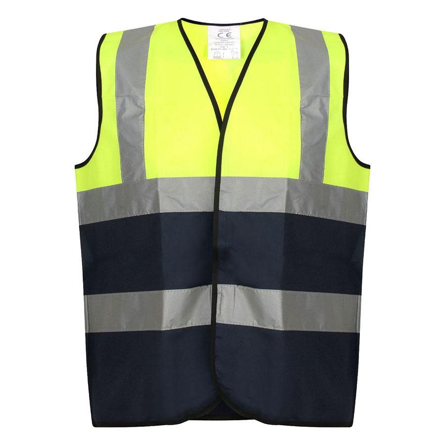 VISIPRO Unisex Hook & Loop Reflective Colorblock Safety Vest 3