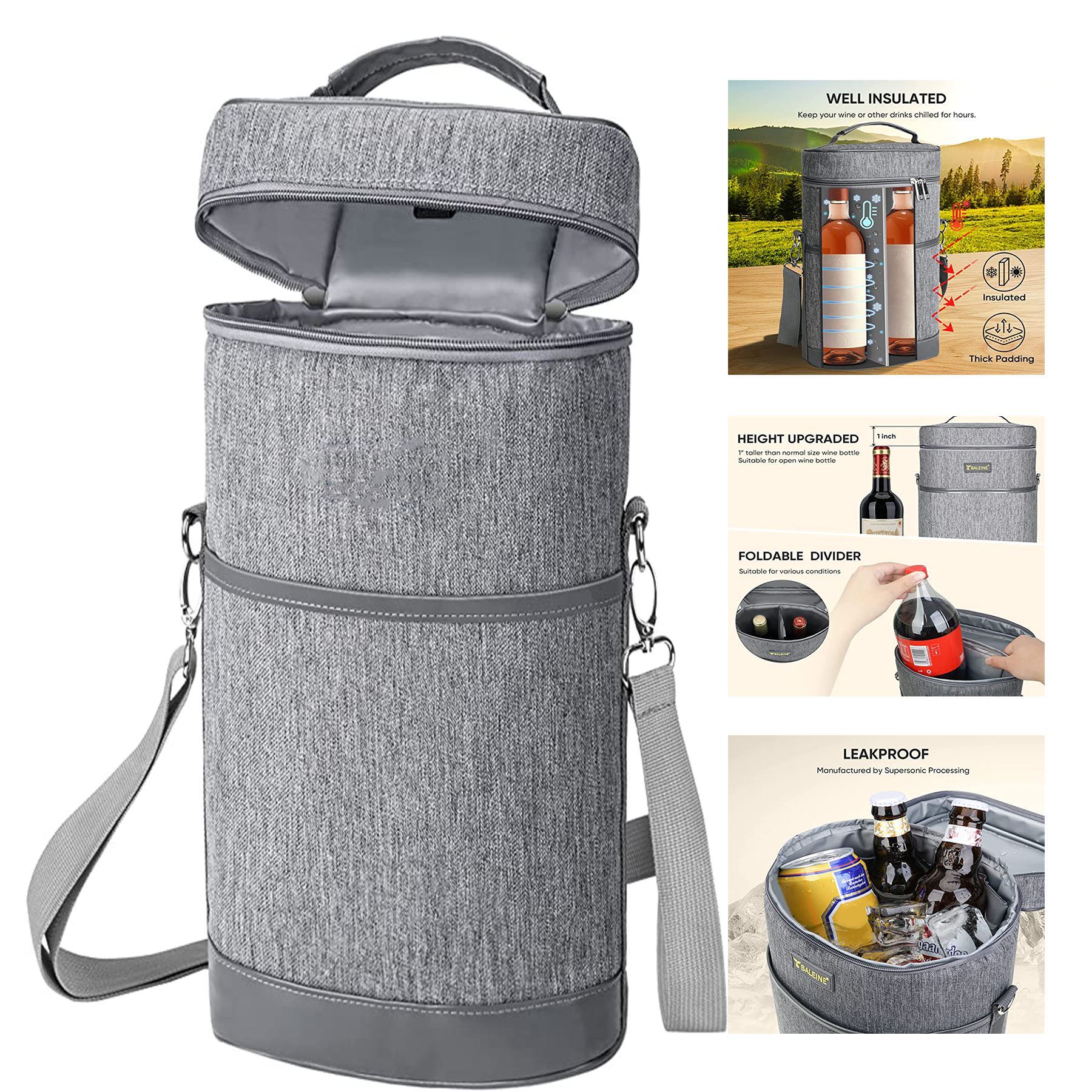 Insulated Wine Carrier Bag 