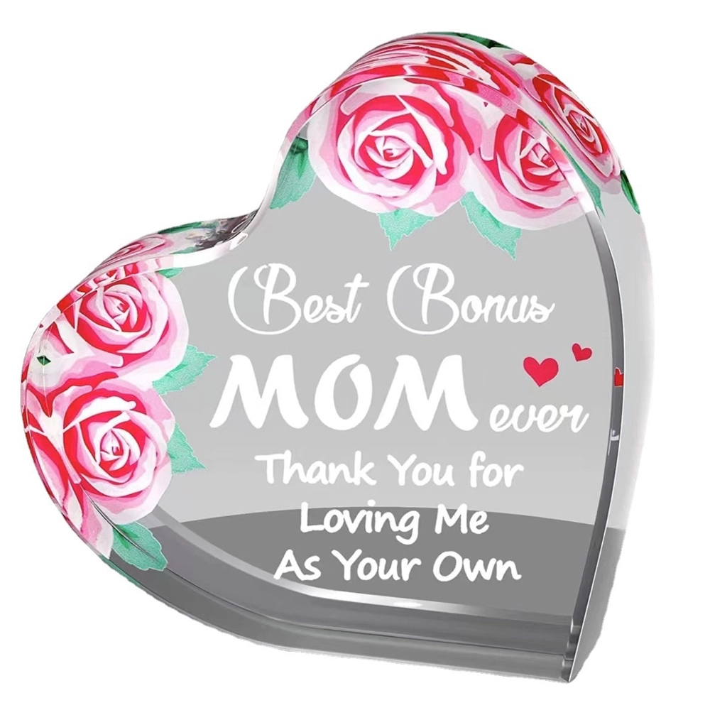 Acrylic Heart Paperweight Award 5