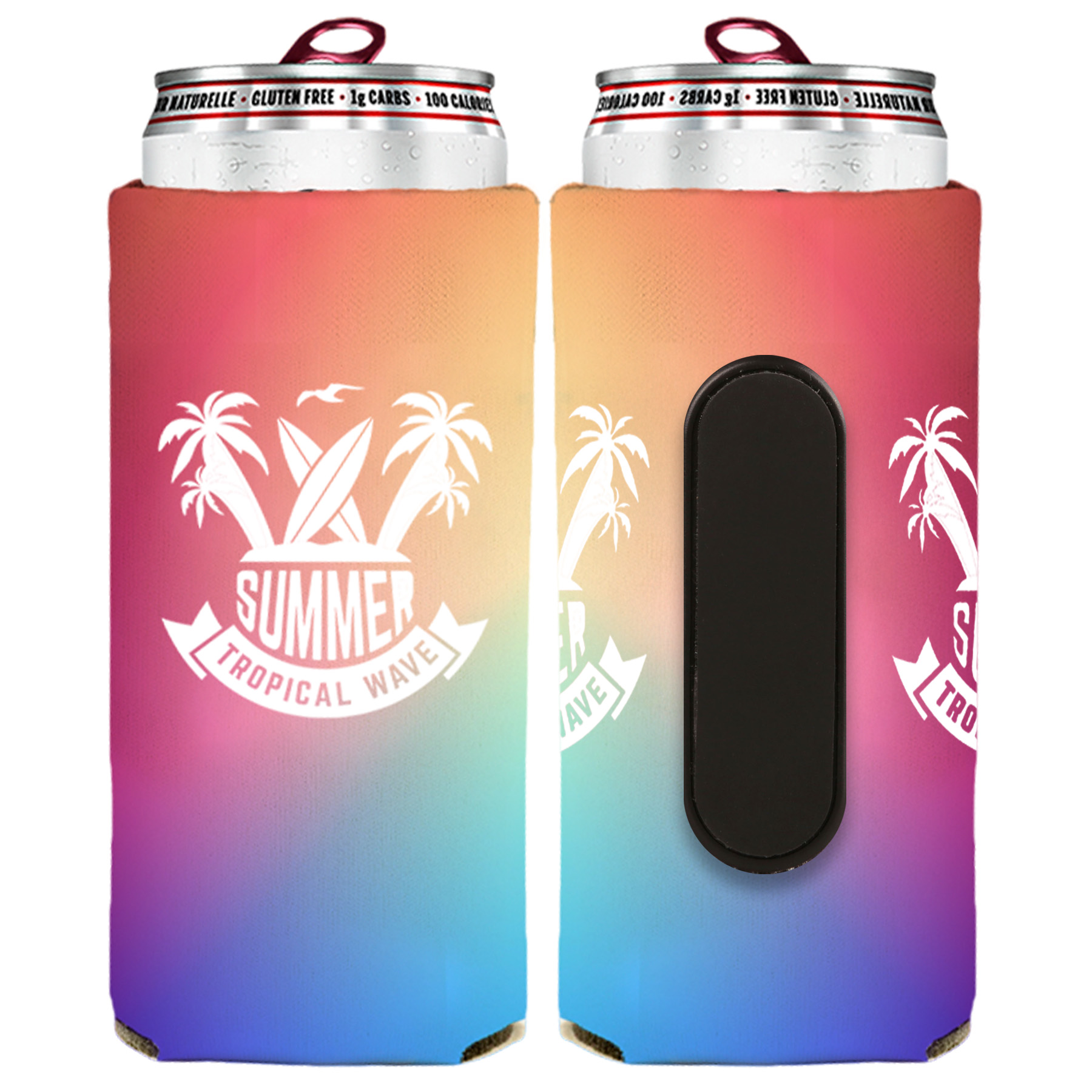 12 Oz. Full-Color Slim Seltzer Magnet can cooler (Patent Pending) 2