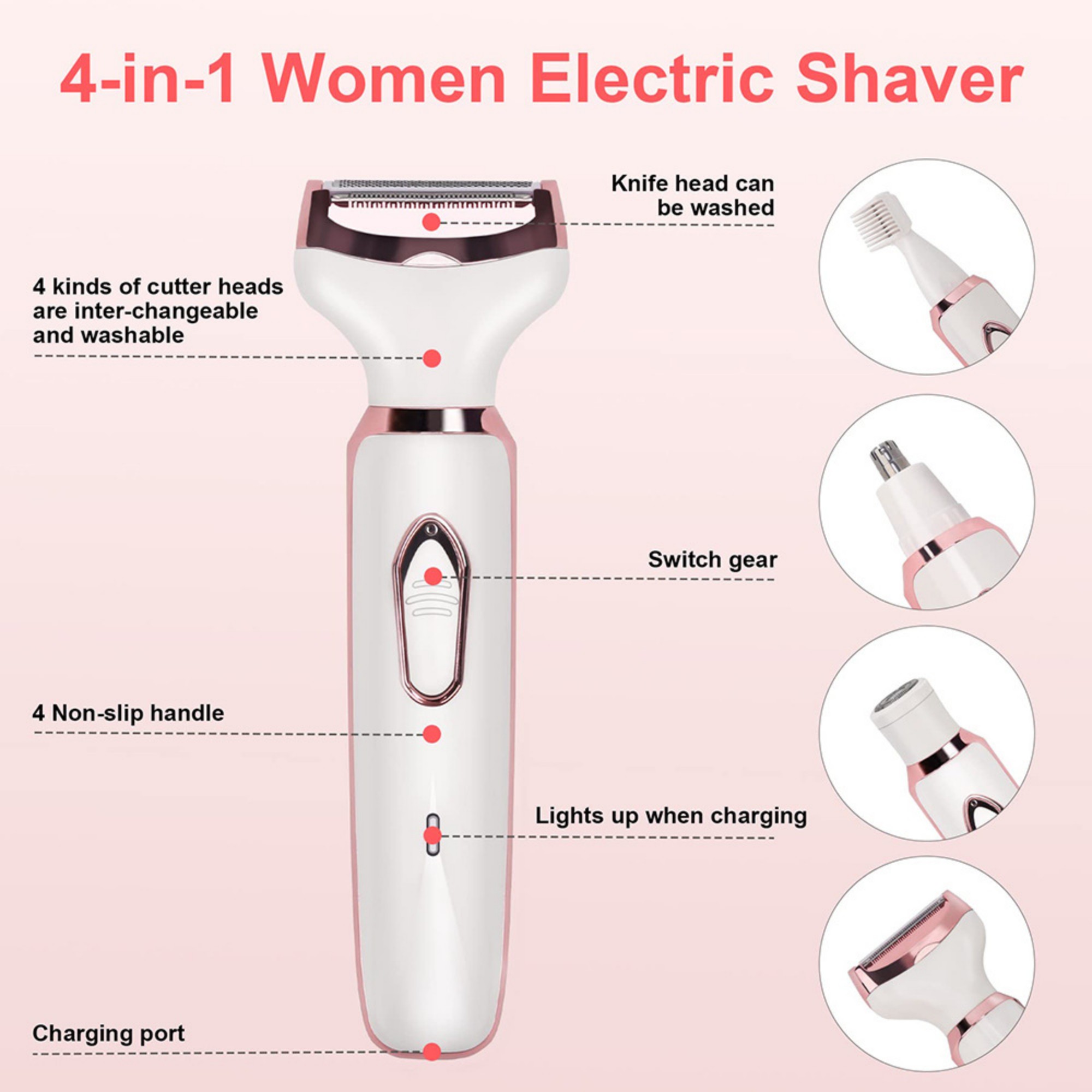 4-in-1 Lady Shaver Kit 15