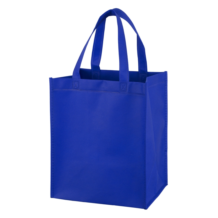 10"W x 12"H x 8" Gusset - "FULL VIEW" Junior Large Imprint Grocery Shopping Tote Bag 6