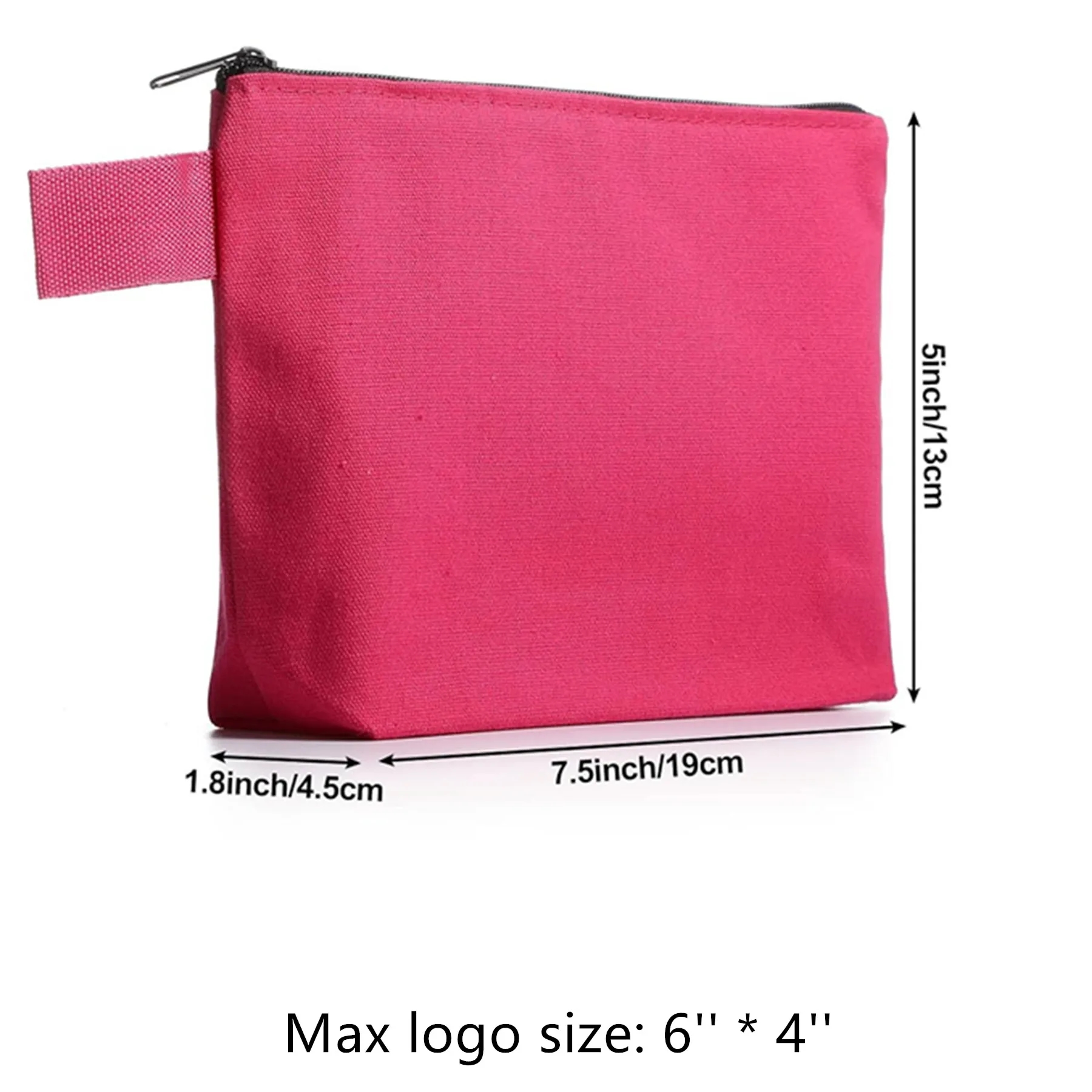 Pencil Bag Cosmetic Pouch, custom drawstring bag with logo imprint 6