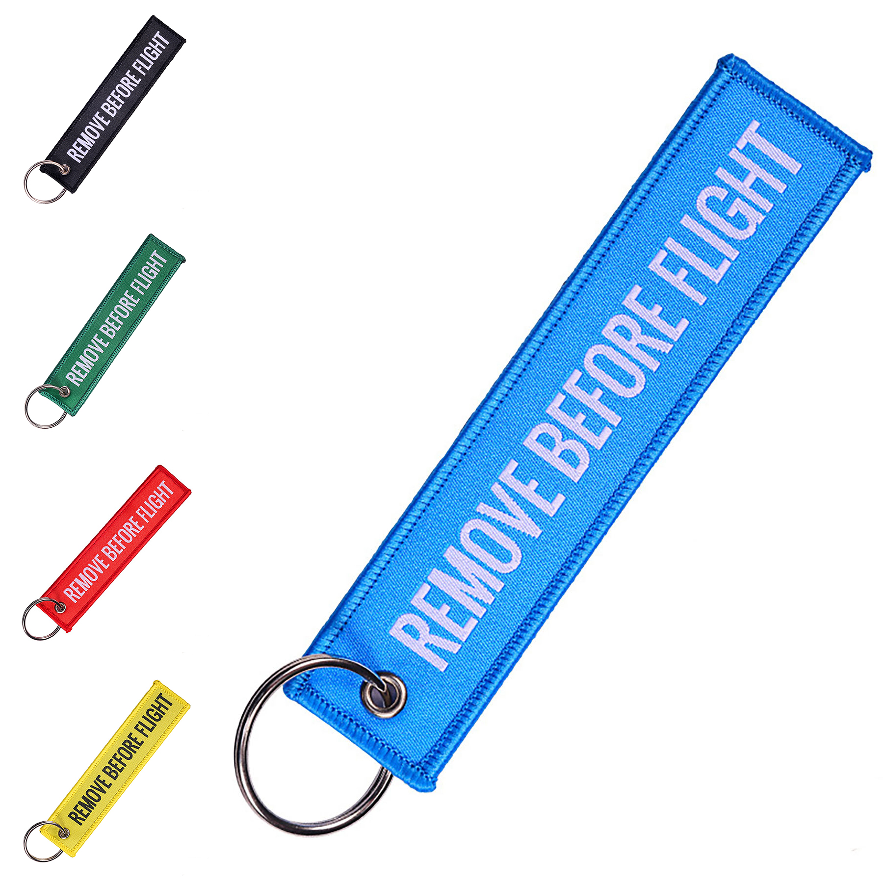 Remove Before Flight Embroidery Key Tag 2