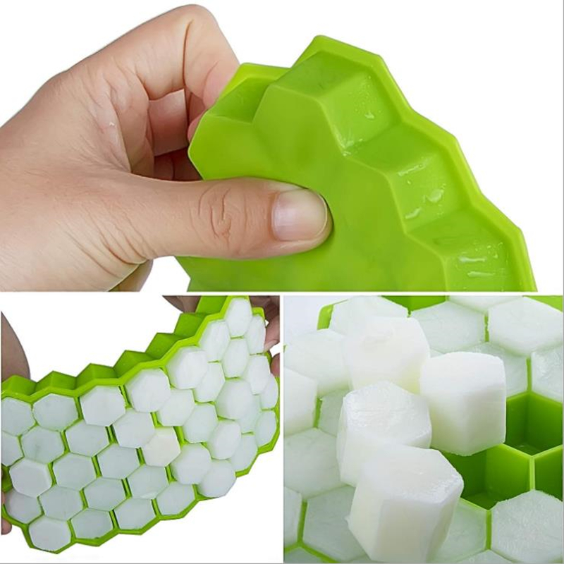 Silicone 37 Ice Cube Tray With Cover 4