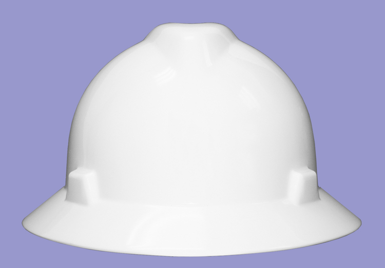 MSA V-Gard with Full brim and FasTrac ratchet suspension 2