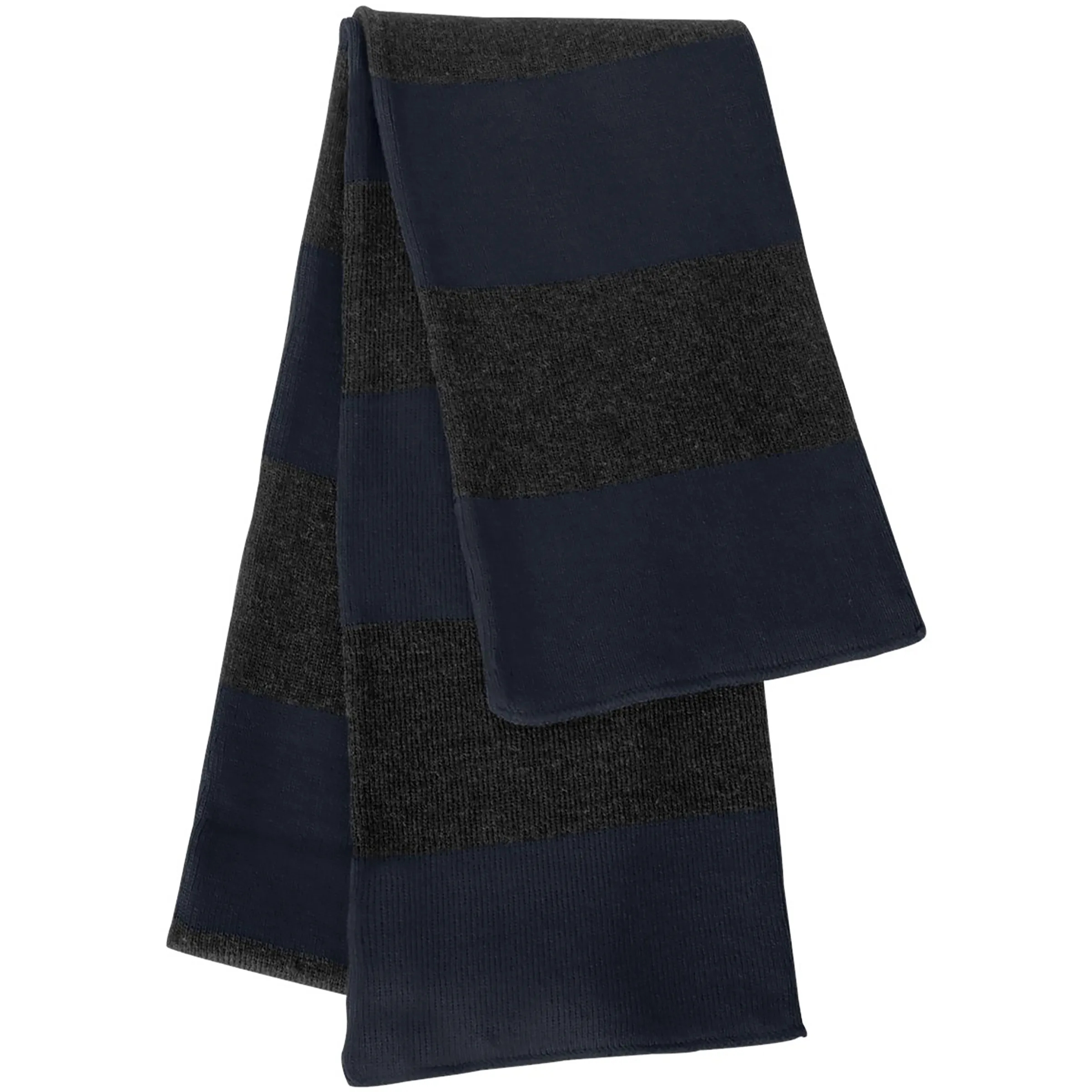 SPORTSMAN RUGBY-STRIPED KNIT SCARF 23