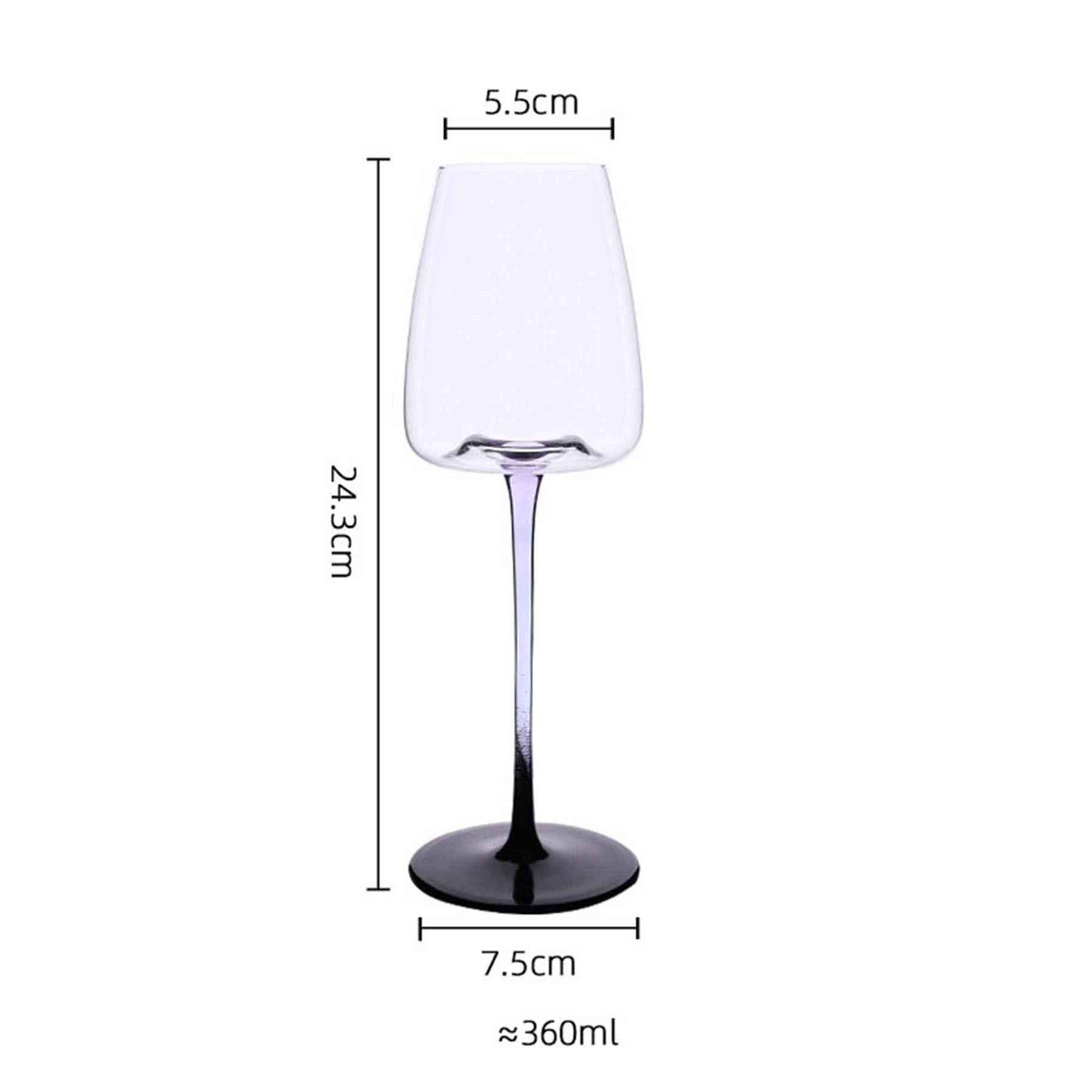 Capacity Crystal Red Wine Glasses 7