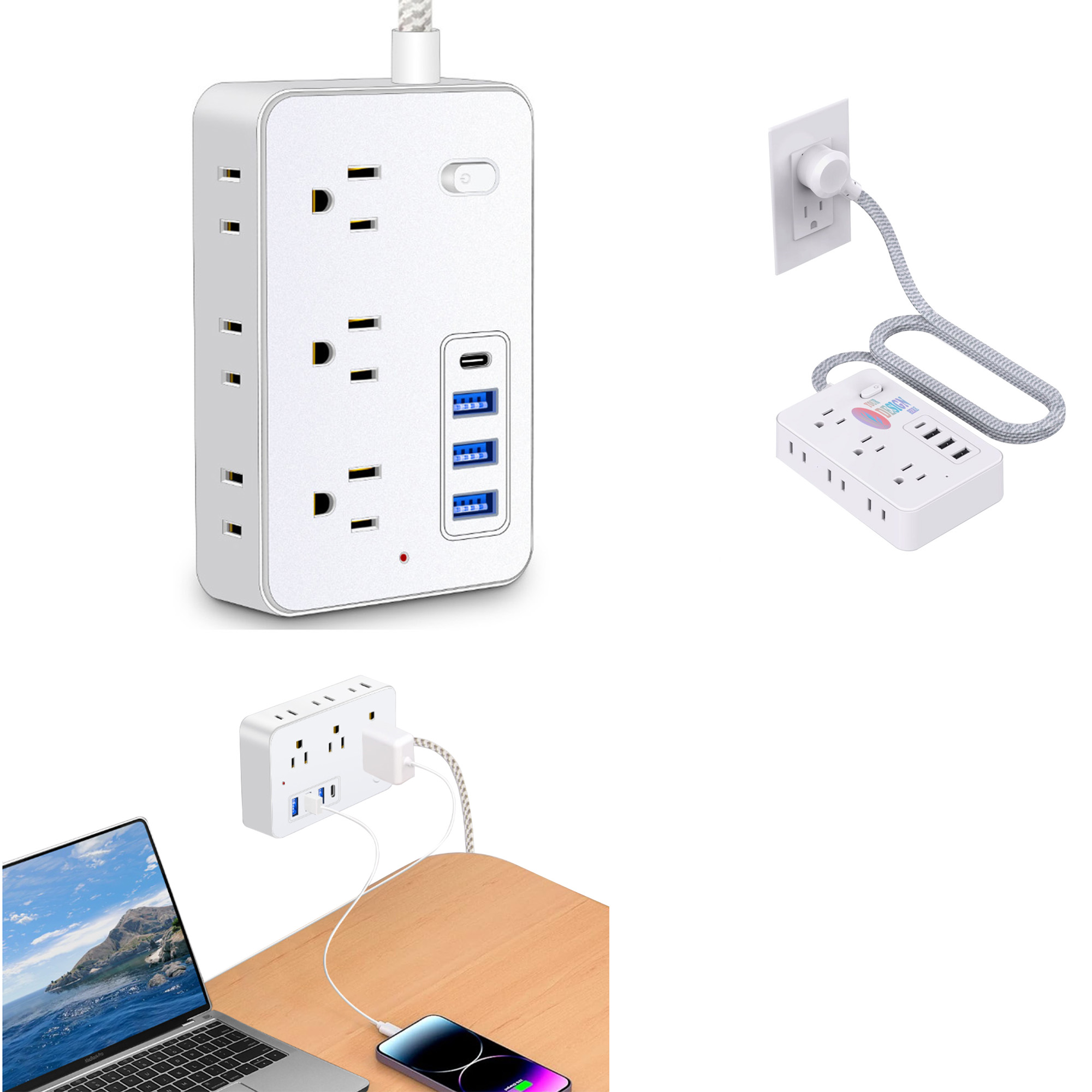 Multi-port 10 in 1 Power Strip 1