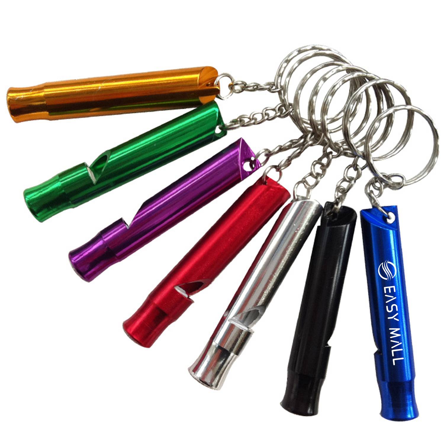 Aluminum Alloy Mini Whistle Keychain 2
