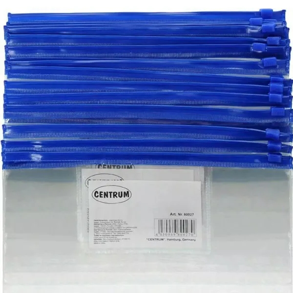 Clear PVC Zipper Bag with Card Holder 8