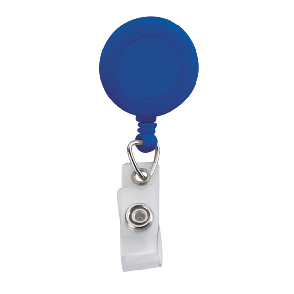 Retractable Zip Cord w/ Epoxy Dome & Vinyl Snap Attachment w/ Bulldog Clip 6