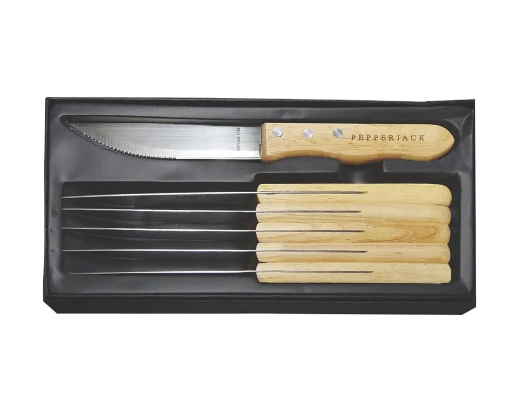 Custom Engraved 6 Steak Knife Set - Made in the USA 2