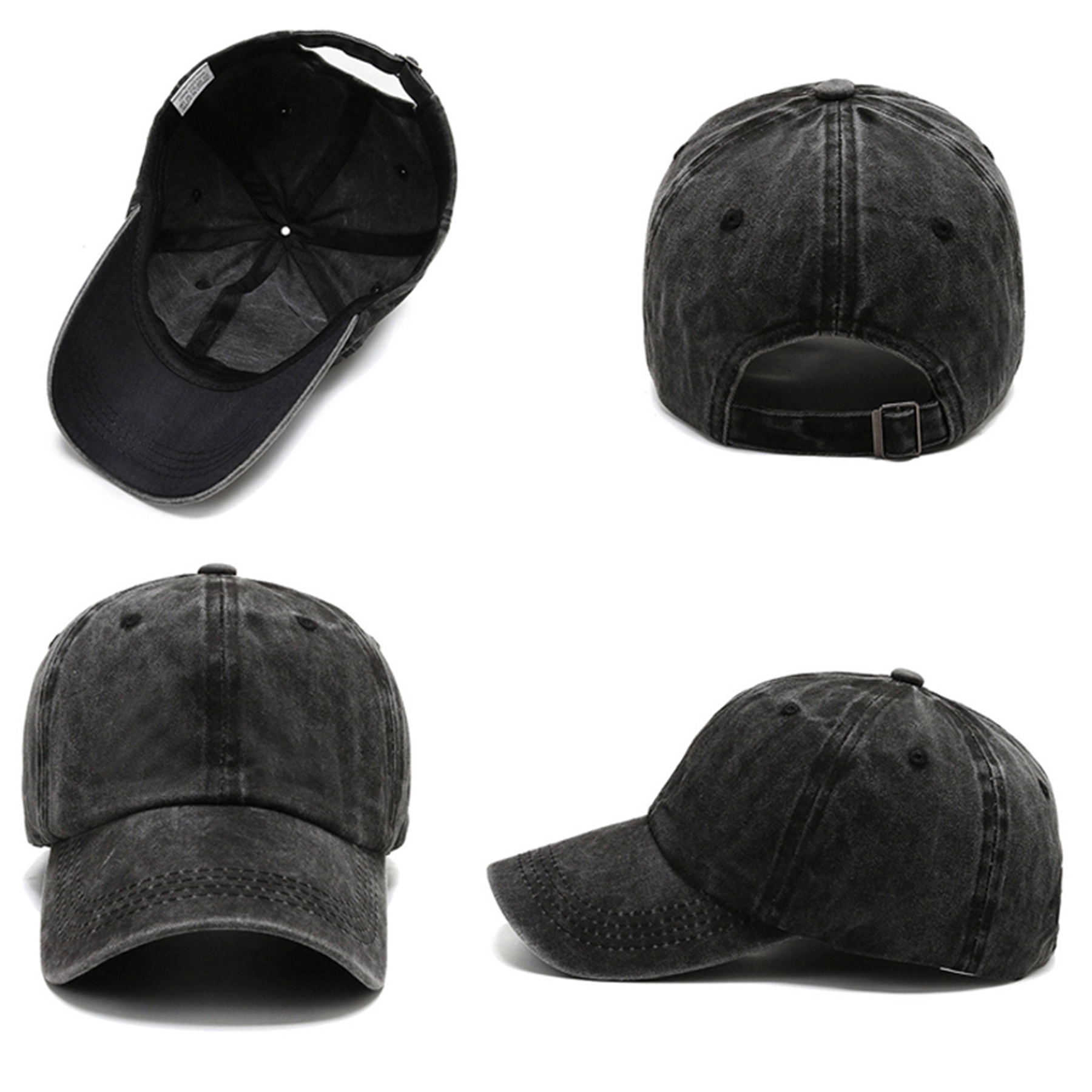Vintage Cotton Washed Adjustable Baseball Caps 2