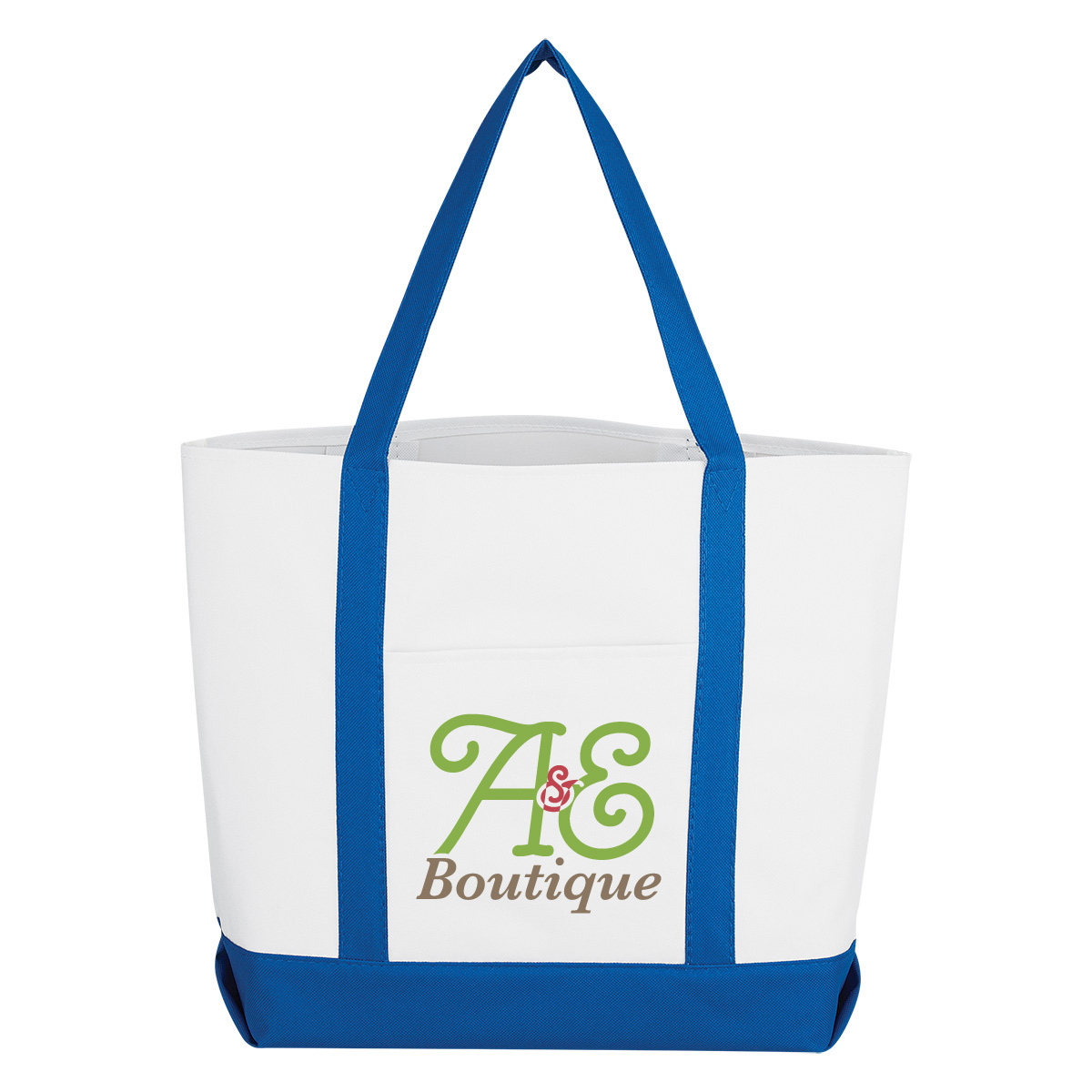 Pocket Shopper Tote Bag, custom tote bag with logo imprint 3