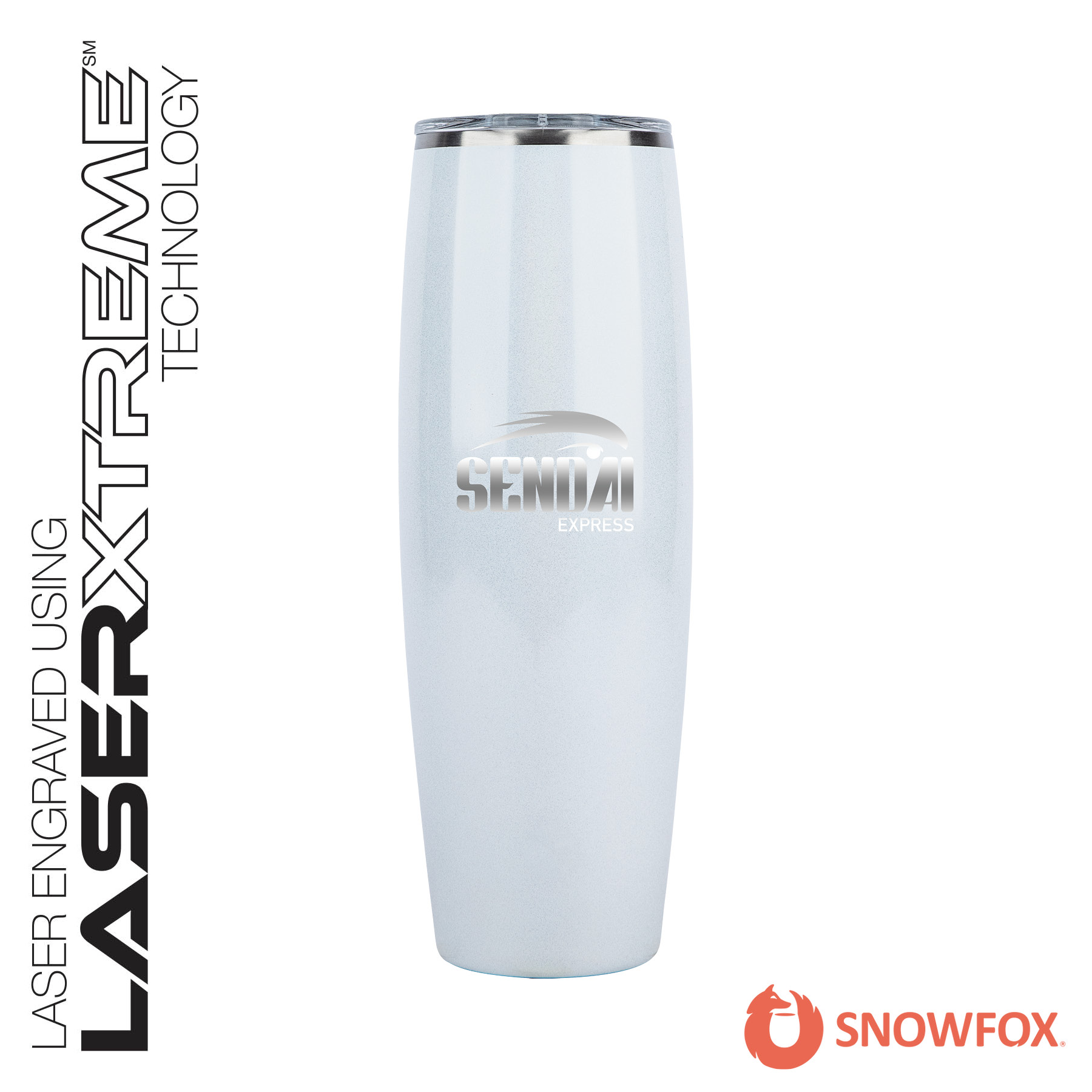 Snowfox® 24 oz. Shimmer Finish Vacuum Insulated Beer Tumbler 2