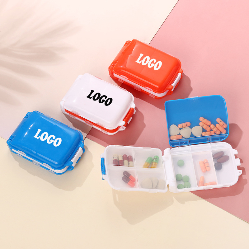 8 Compartments Pill Organizer Portable Pocket Pill Box Dispenser 2