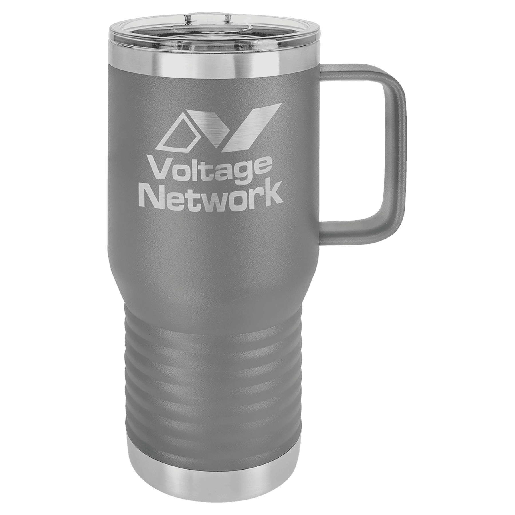 Polar Camel 20 oz. Dark Gray Vacuum Insulated Travel Mug with Slider Lid 2