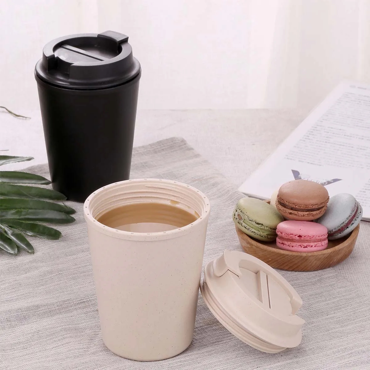 12 Oz. Travel Reusable Coffee Cup With Lid 7