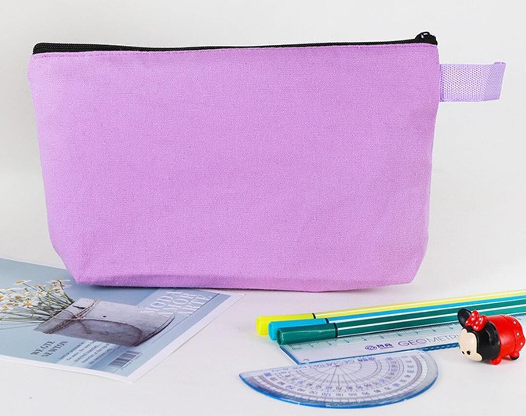 Canvas Pencil Case Makeup Bag 8