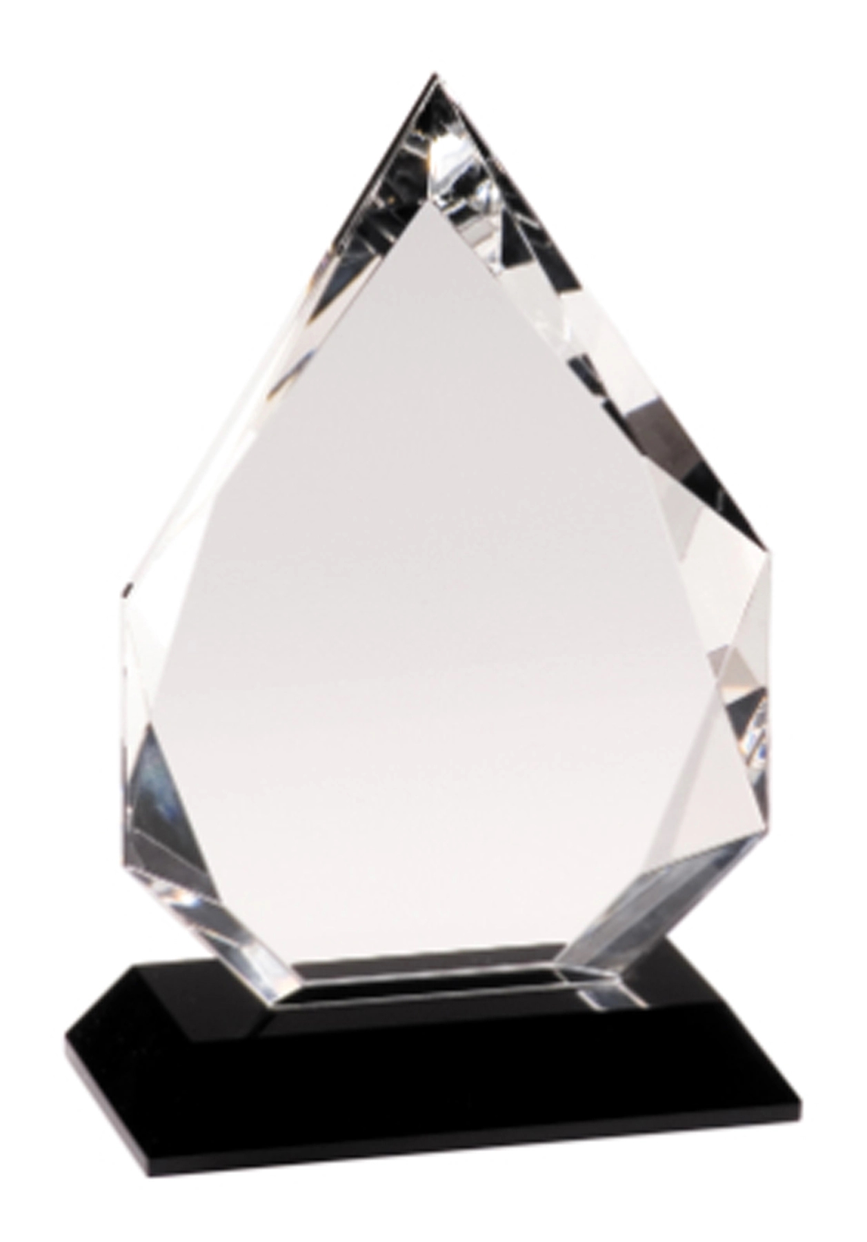8" Diamond Crystal On Black Pedestal Base 2