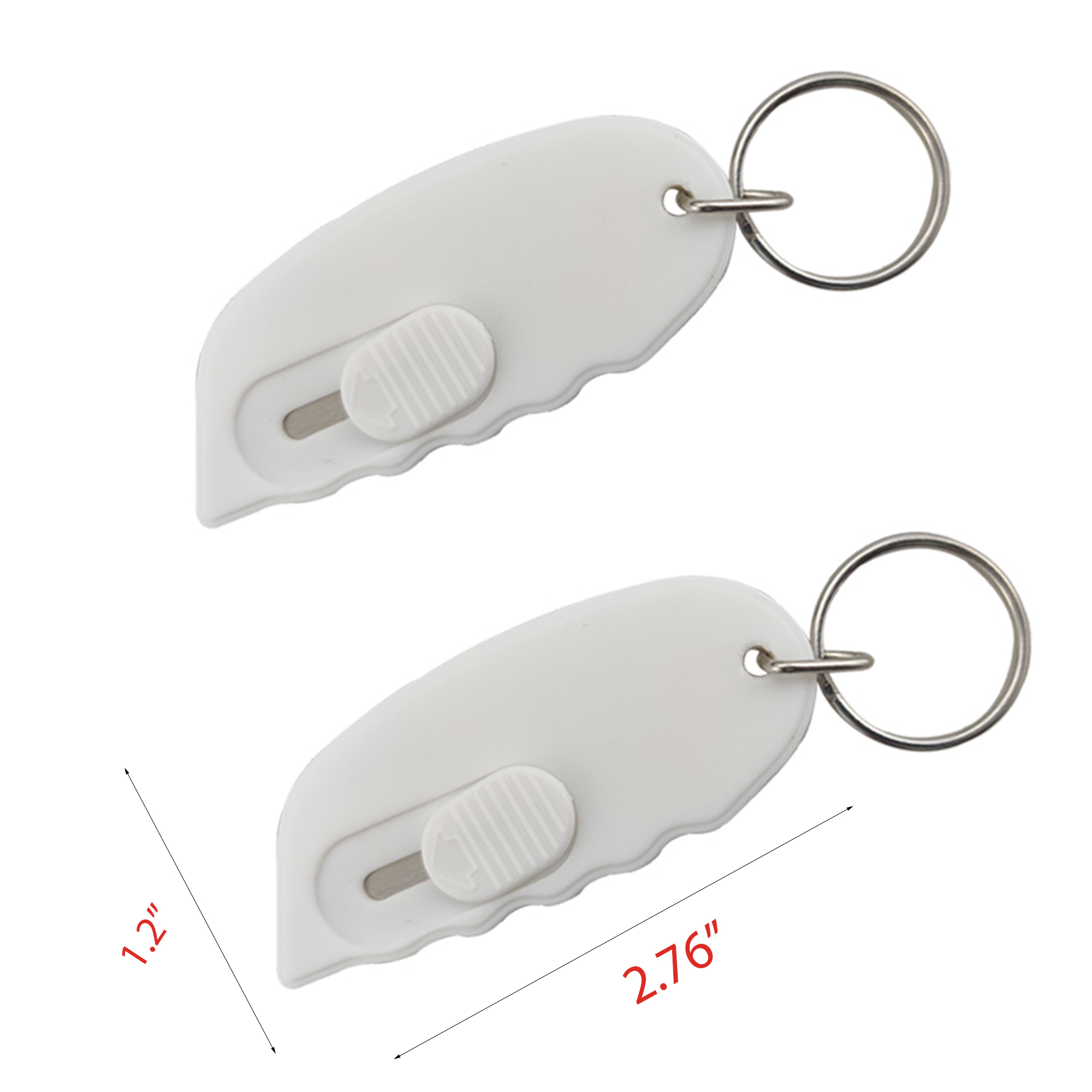 Plastic Envelope Cutter keyring Opener Keytag 2