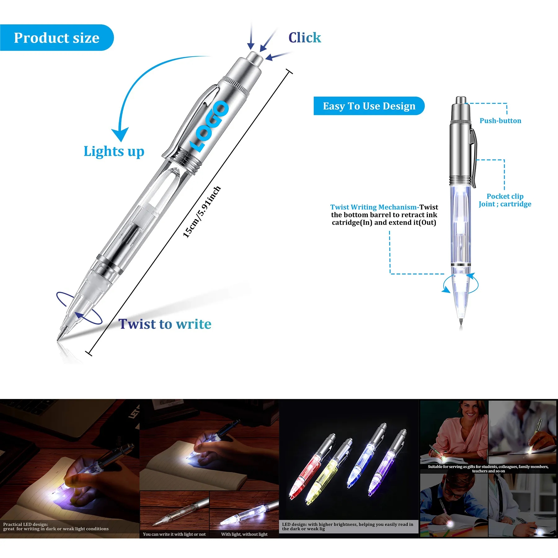 Lighted Tip LED Pen 2