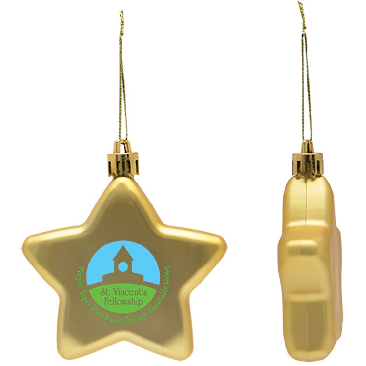 Shatter Resistant Flat Star Ornament 8