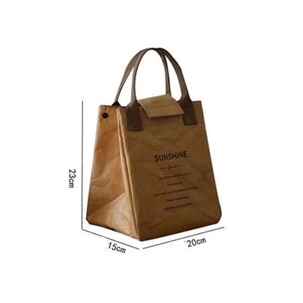 Insulated Reusable Paper Bento Lunch Bag 6