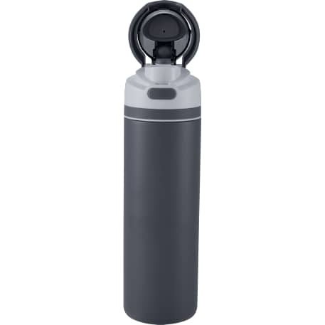 Elvin 28oz Recycled Stainless Flip Straw Bottle, custom water bottle with logo imprint 112