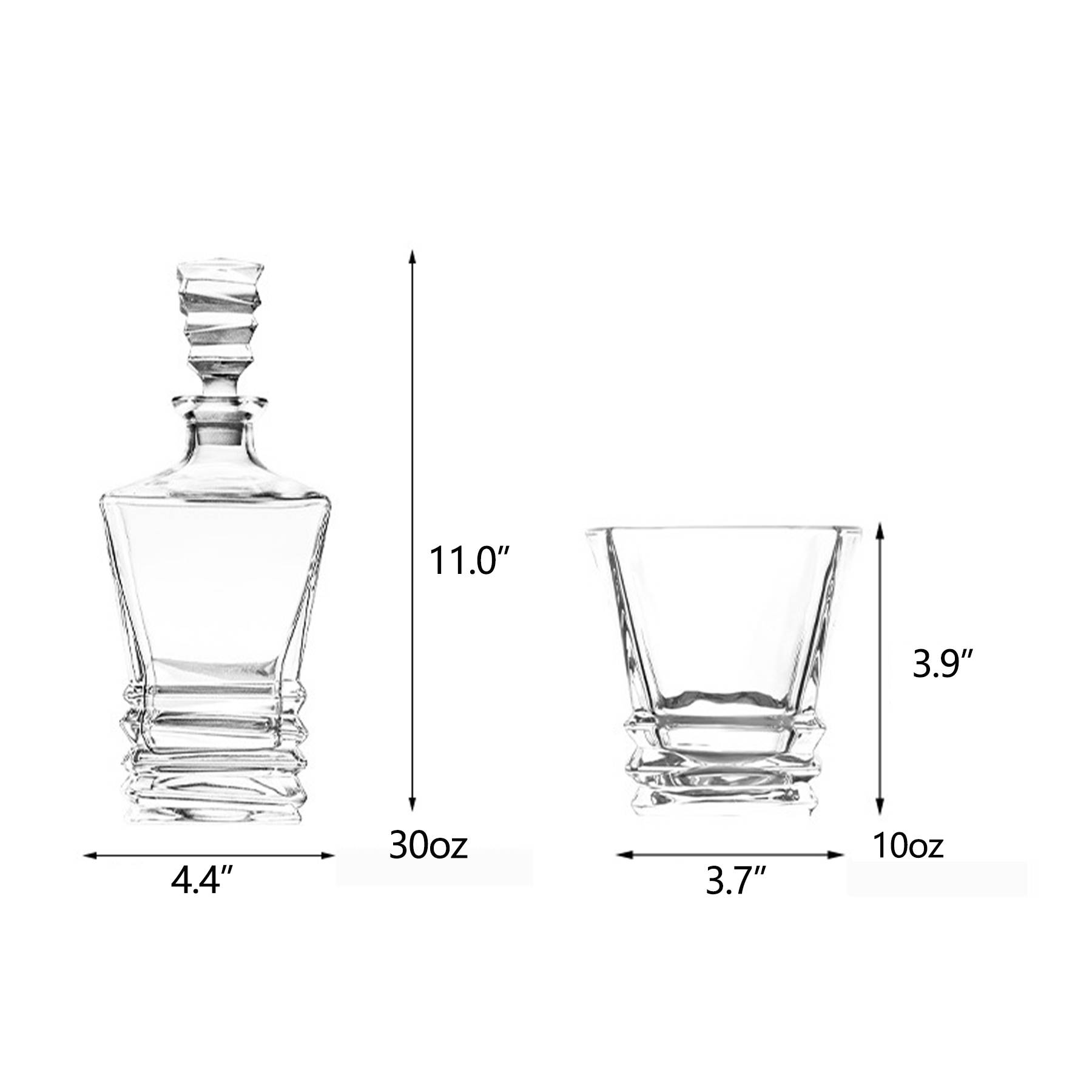 Crystal Glass Wine Cup Set 6