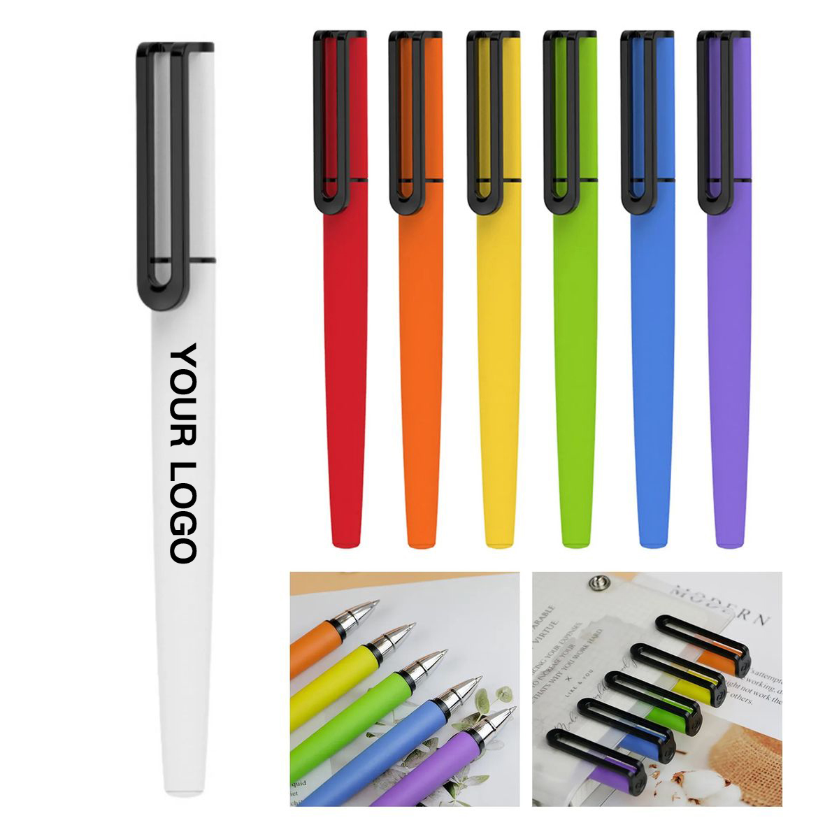 Plastic Colorful Office Gel Ink Pen 1