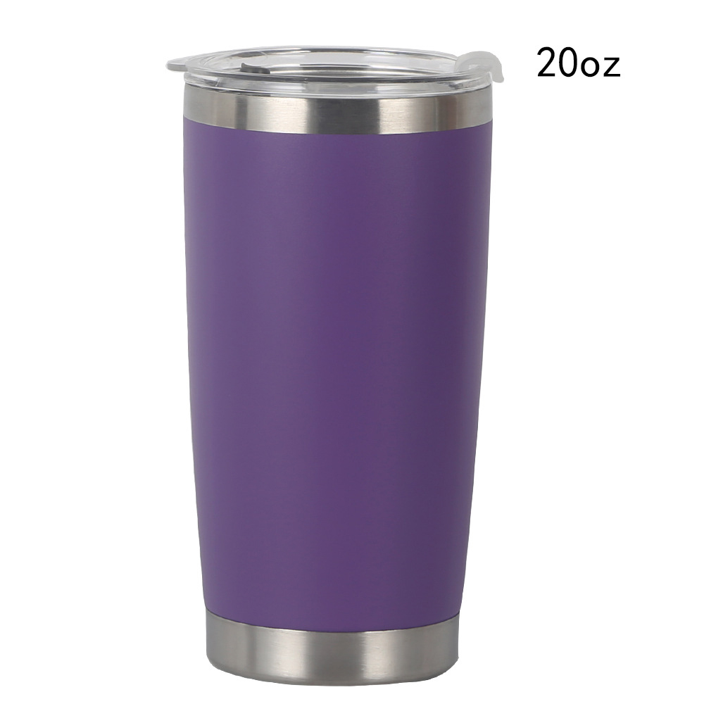 20oz Stainless Steel Vacuum Travel Mug Tumbler w/Lid 17
