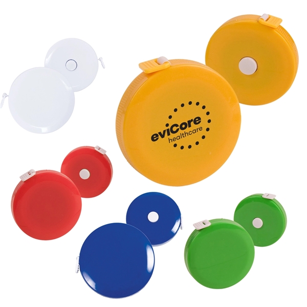 Retractable 5 ft. Circular Tape Measure in Yellow