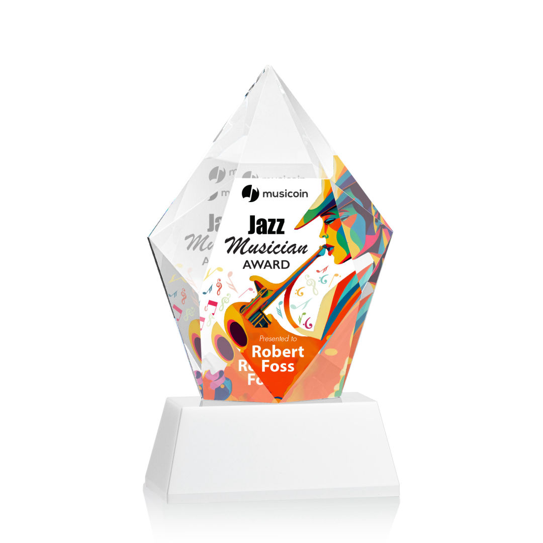 Devron VividPrint™ Award on Base - White 17